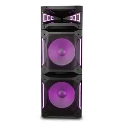 Caixa de Som Amplificada Philco Ex Bass Flash Lights PCX30000 Bluetooth 2500W Preta Bivolt