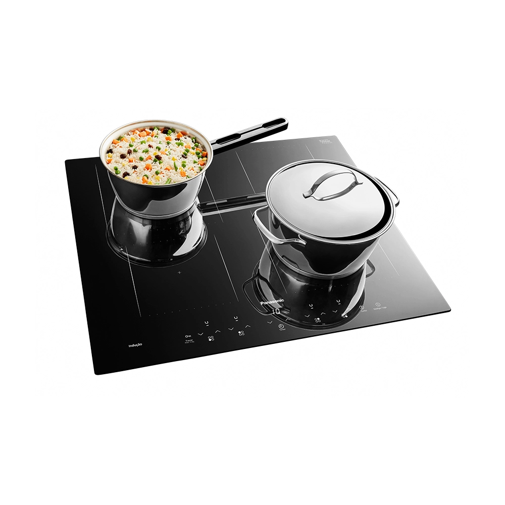 Cooktop de Indução Panasonic 4 Zonas Painel Touch Preto - KY-W648CLRPK 220v