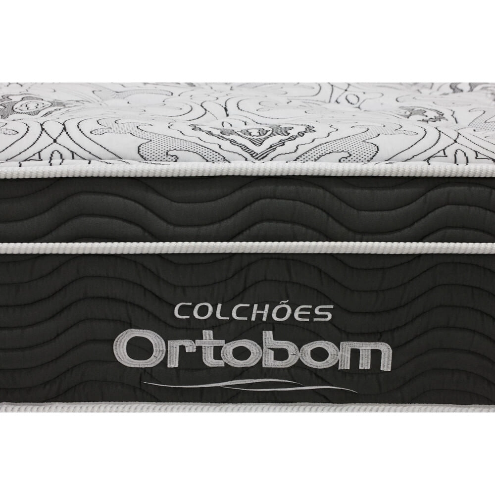 Colchão Exclusive Super King (193x203x30) - Molas Nanolastic, Ortopillow Ortobom