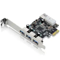 Placa PCI Multilaser Express USB 3.0 com 3 Portas Frontais + 1 Porta Traseira - GA130 GA130