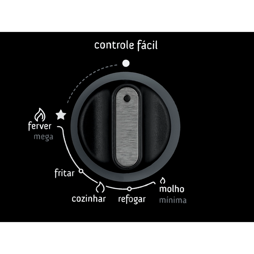 Cooktop 4 bocas Consul com controle fácil e acendimento automático - CD060AE BIVOLT