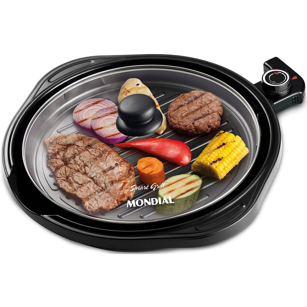 Grill Redondo Mondial Smart Grill G-04 GRILL-220V-PRETO