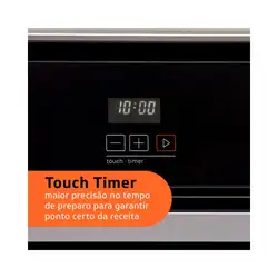 Forno de Embutir Brastemp a Gás BOA84AE Grill Touch Timer 78L 220V