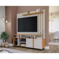 Estante Home 1.60M Para Tv Até 46 Valencia Offwhite/Nature A182XL160XP40 Permobili