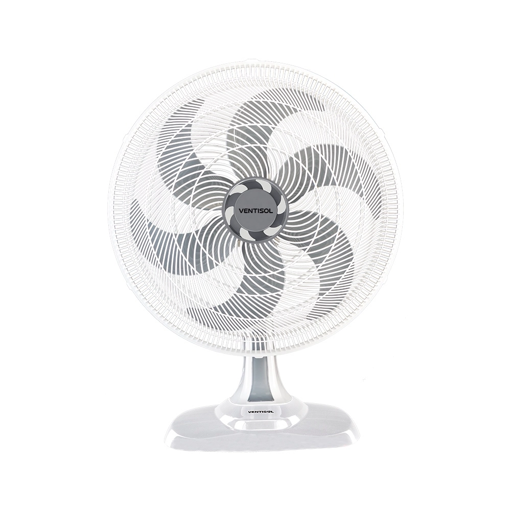 Ventilador de Mesa Ventisol 50CM Mega Turbo 6 Pás Branco 220V