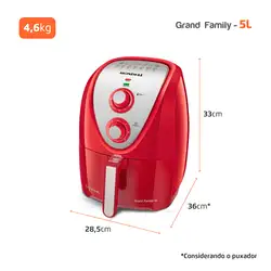 Fritadeira Air Fryer 5 Litros AFN-50-RI Mondial