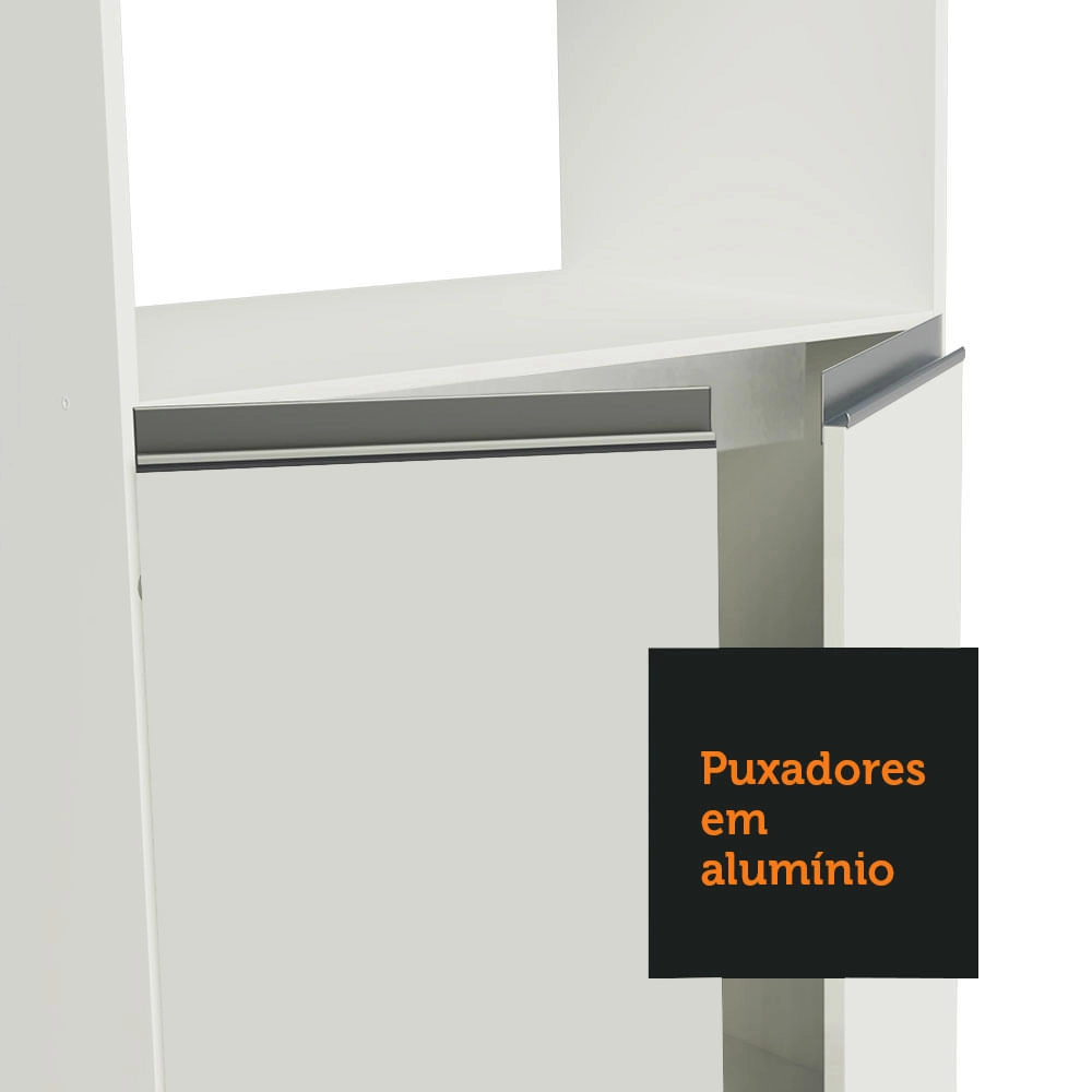 Torre Quente Madesa Smart 2 Portas e 1 Suspensa Branco Cor:Branco