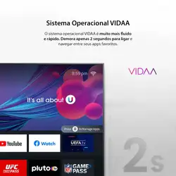 Smart TV 55" Toshiba 4K UHD QLED VIDAA Dolby Audio - TB026M TB026M