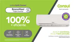 Ar Condicionado Split Consul Triple Inverter EconoMaxi Frio 9000 BTUs - CBK09CBXCJ 220V