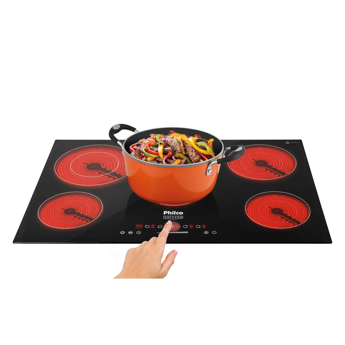 Cooktop Elétrico Philco 5 Queimadores Painel Touch PCT55VC 220V