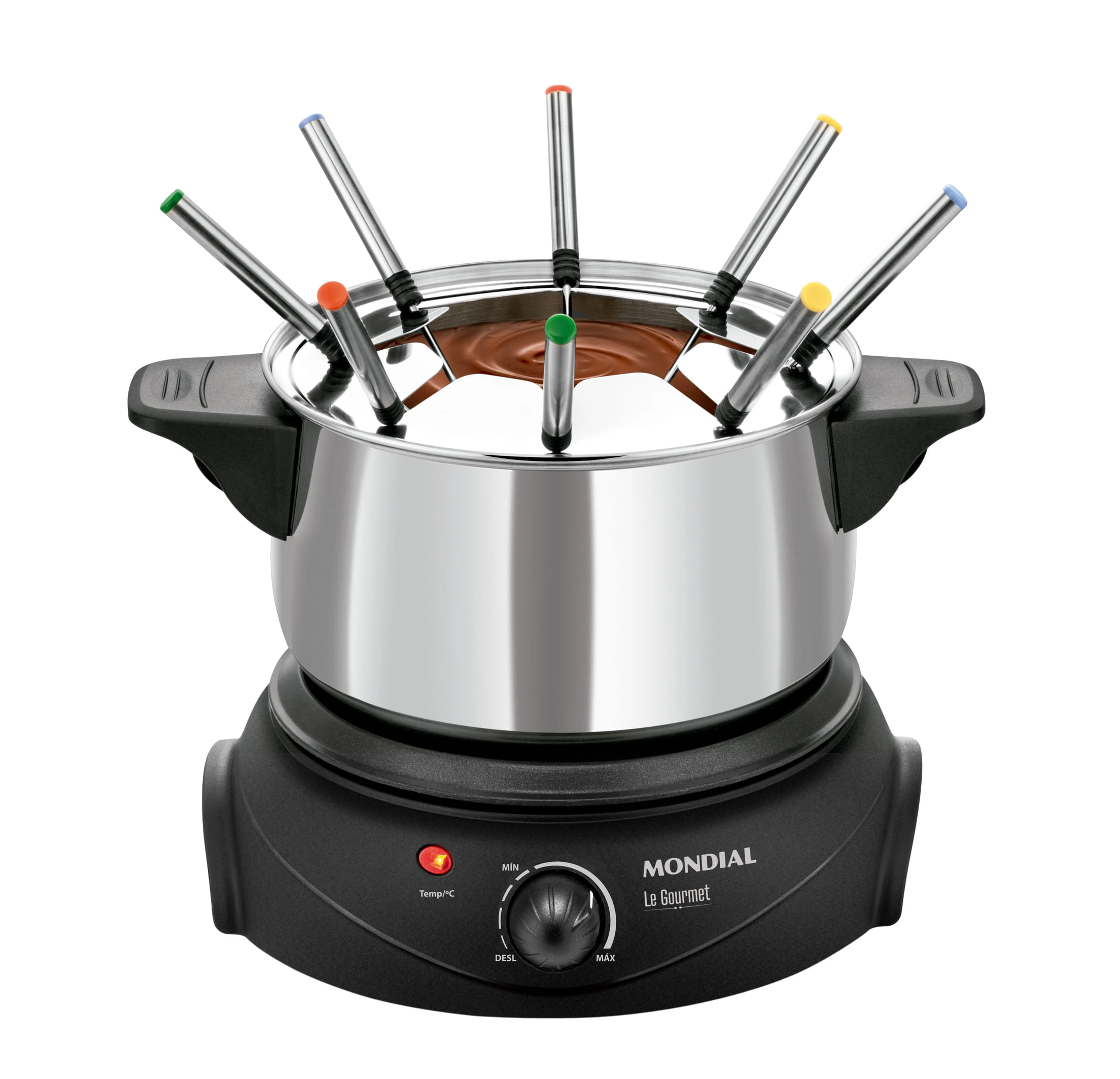 Panela Elétrica de Fondue Elétrico Le Gourmet II FD-02 FONDUE ELÉTRICO-220V-PRETO/PRATA