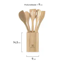 Conjunto de Utensílios de Bambu de 06 Peças - Electrolux