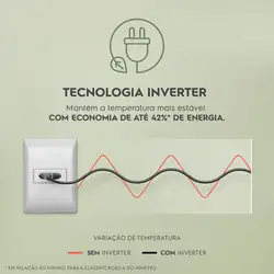 Geladeira Electrolux Frost Free Inverter 490L Efficient com AutoSense Inverse Branco (IB7) 220V