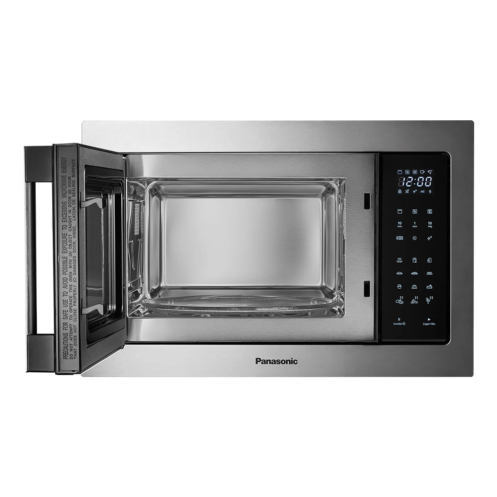 Microondas de Embutir Panasonic Painel Easy Touch 30L Full Inox - NN-GB68HSRUK 220v