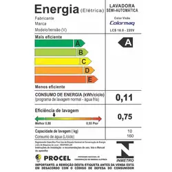 Máquina de Lavar Semi-Automática Colormaq LCS 10.0 10kg Prata 220V