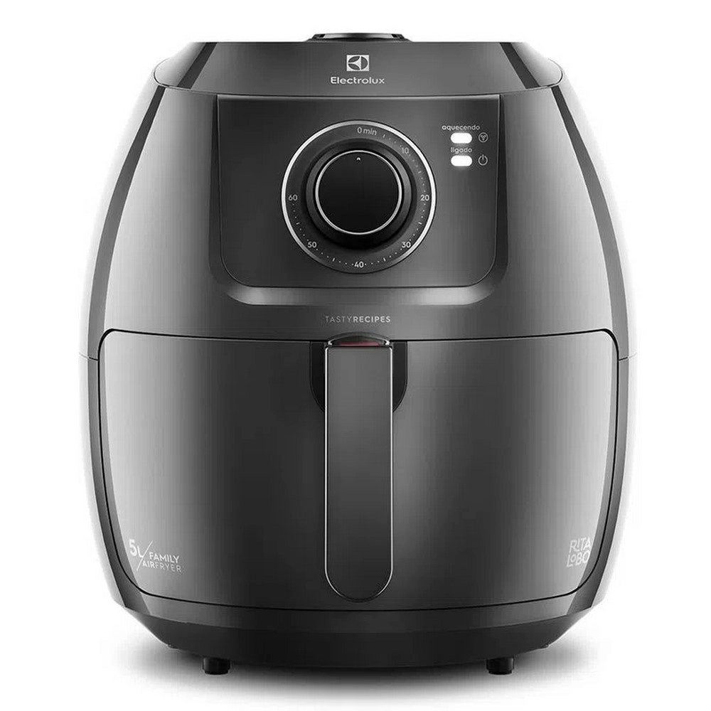 Fritadeira Eletrica Electrolux Air Fryer EAF50 5L Family Efficient 1700W Grafite 220V