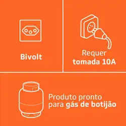 Fogão 4 Bocas Brastemp Clean BFO4NAB Bivolt