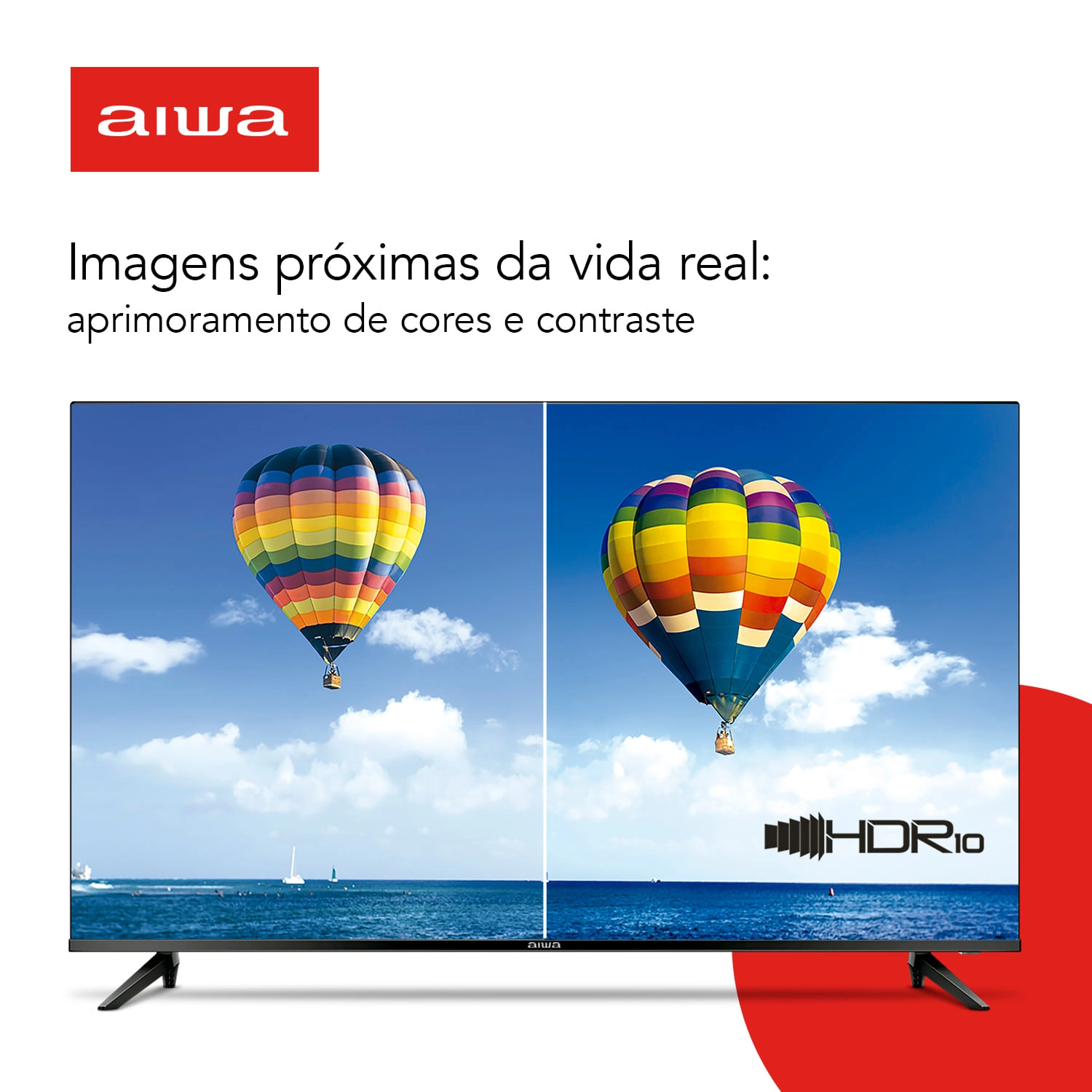 Smart TV AIWA 43” Android Full HD Borda Ultrafina HDR10 Dolby Áudio AWS-TV-43-BL-02-A