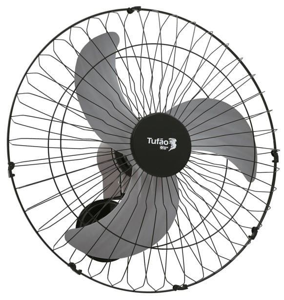 Ventilador de Parede Tufão 60Cm Loren Sid Preto Bivolt