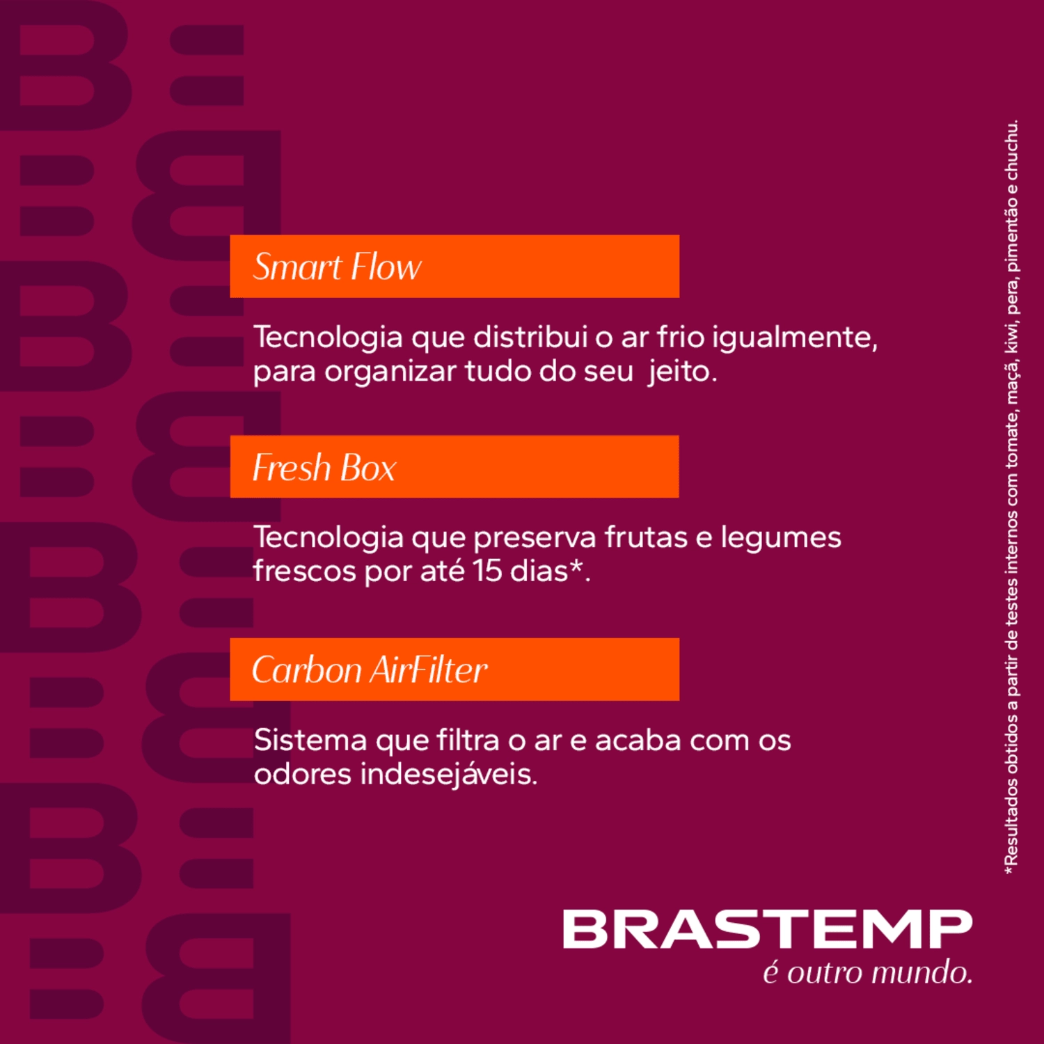 Geladeira Brastemp Frost Free Inverse A+++ 479 litros cor Branca com Super Capacidade e Smart Flow - BRE58FB 220v