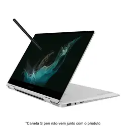 Notebook Samsung Book2 360 NP730QED-KF3BR Intel Core i5 8GB 512GB Full HD 13,3" Windows 11 Prata