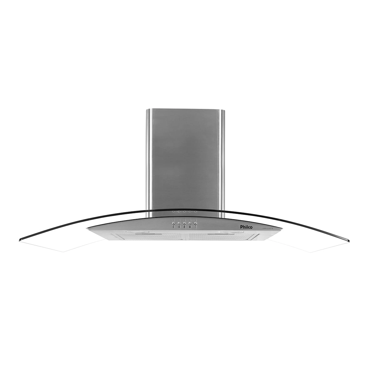 Coifa de Parede Philco PCO90G Curva 90cm Inox Dupla filtragem 220V