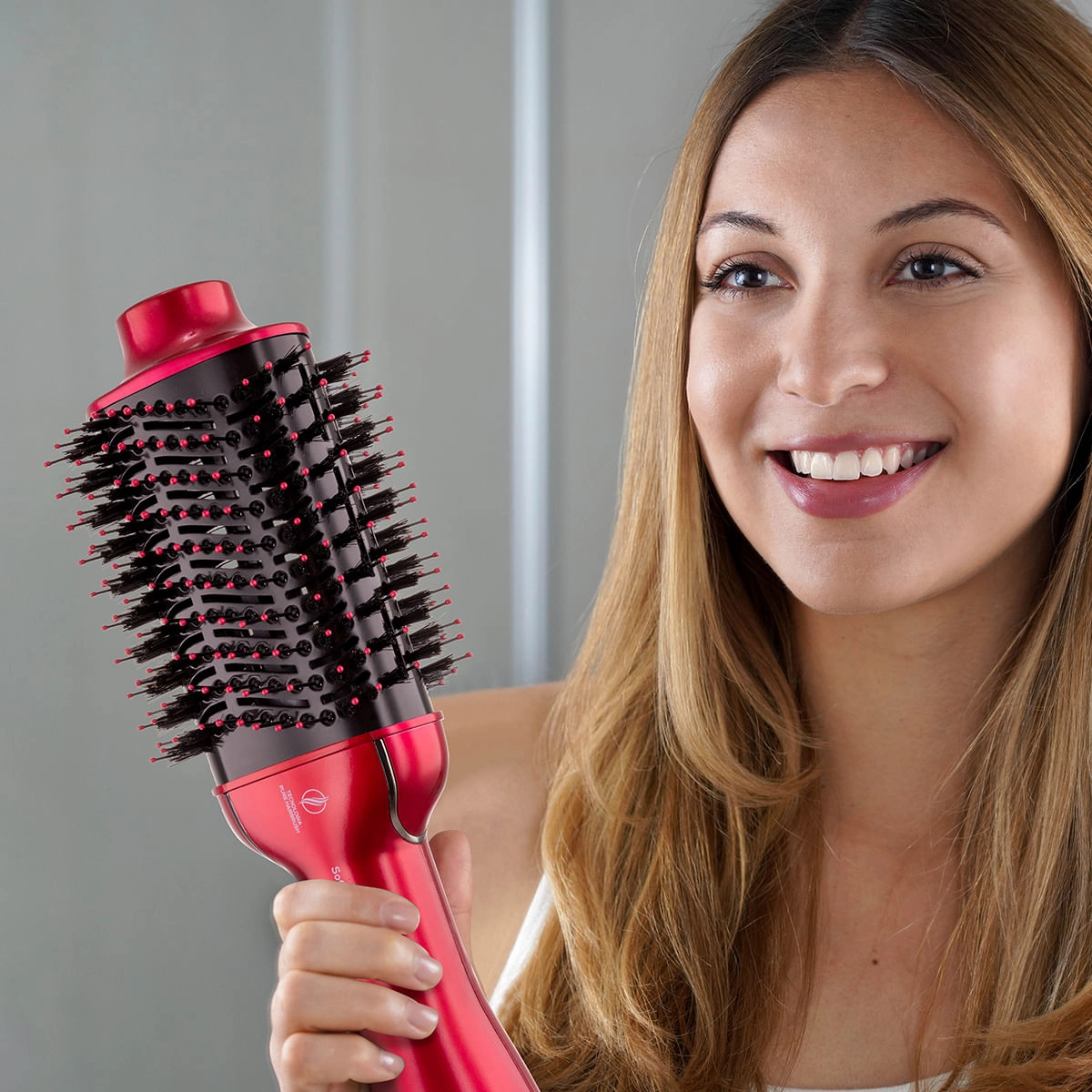 Escova Secadora Philco 4 em 1 Bivolt Soft Beauty Cherry Bivolt