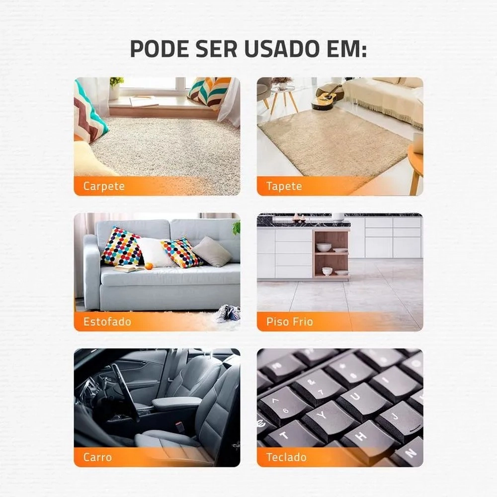 Aspirador de Pó Mondial Turbo 2000 AP-15 Filtro Hepa 1500W Laranja/branco 220V