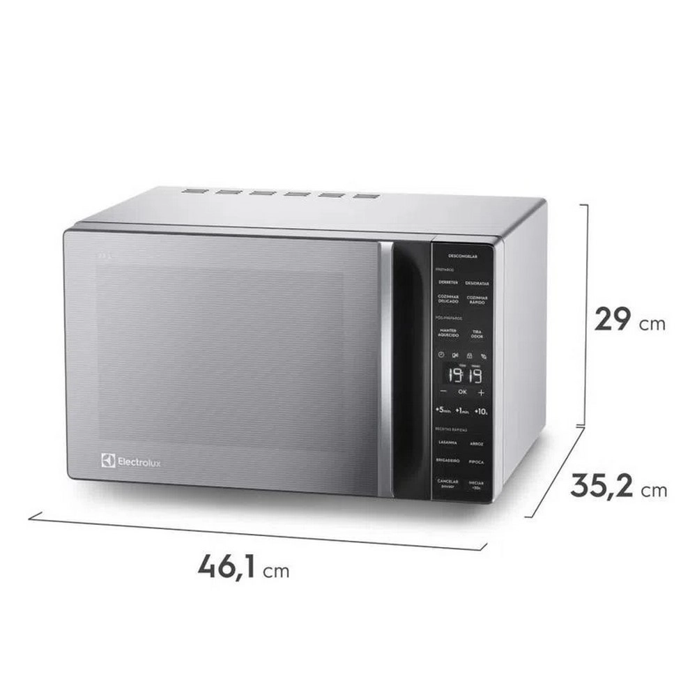 Micro-ondas Electrolux Efficient ME23S 23L Preto/Prata 220V