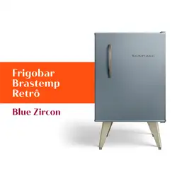 Frigobar Brastemp Retrô 76 Litros Blue Zircon - BRA08HW 220V