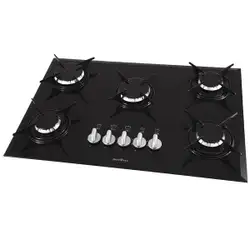 Cooktop de Embutir Britânia BCT5P 5 bocas Bivolt