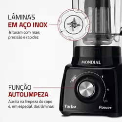 Liquidificador Mondial Turbo Power L-99-FB