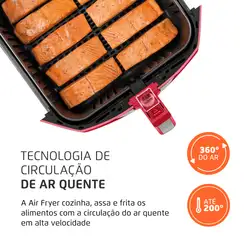 Fritadeira Sem Óleo Air Fryer 8 Litros AFN-80-RI Mondial 220V/60Hz