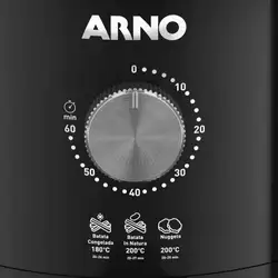 Fritadeira Eletrica Arno Air Fryer Ultra Black 4,2L EY1158B2 UFRP Preta 220V
