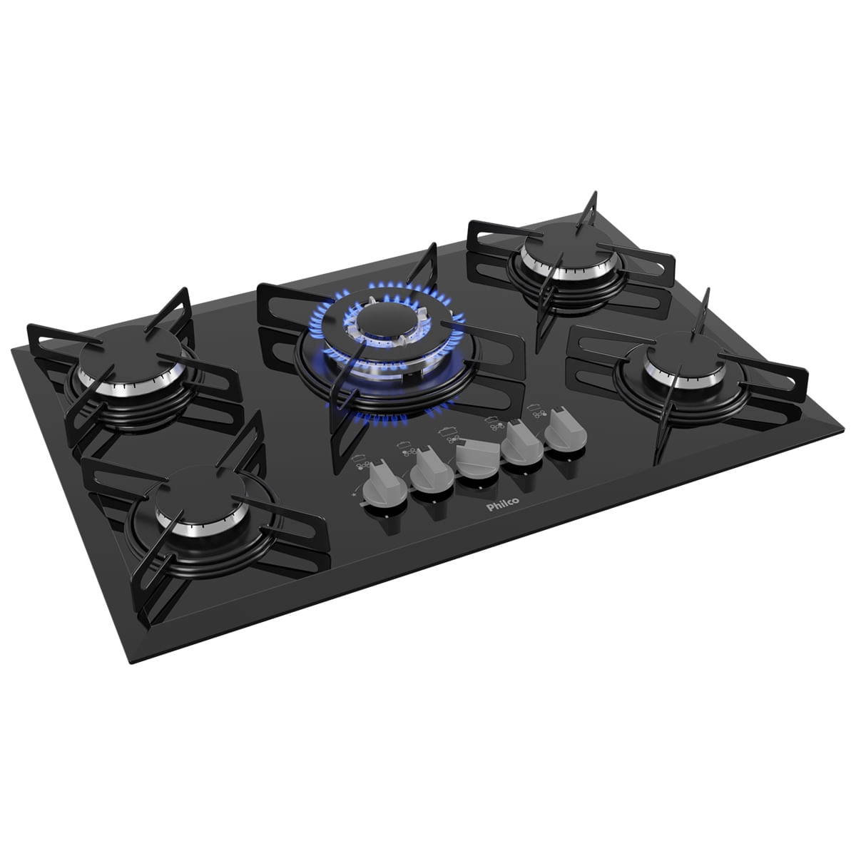 Cooktop Philco Cook Chef 5 Bocas Tripla Chama Bisotê Bivolt Bivolt