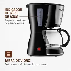 Cafeteira Elétrica Mondial Dolce Arome C-32 32 Xícaras Preta 220V