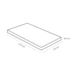 Colchonete Mochila (55x175x04) - Espuma D20 - Ortobom