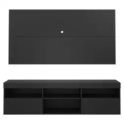 Rack com Painel p/ TV até 65" Flórida Multimóveis Preto