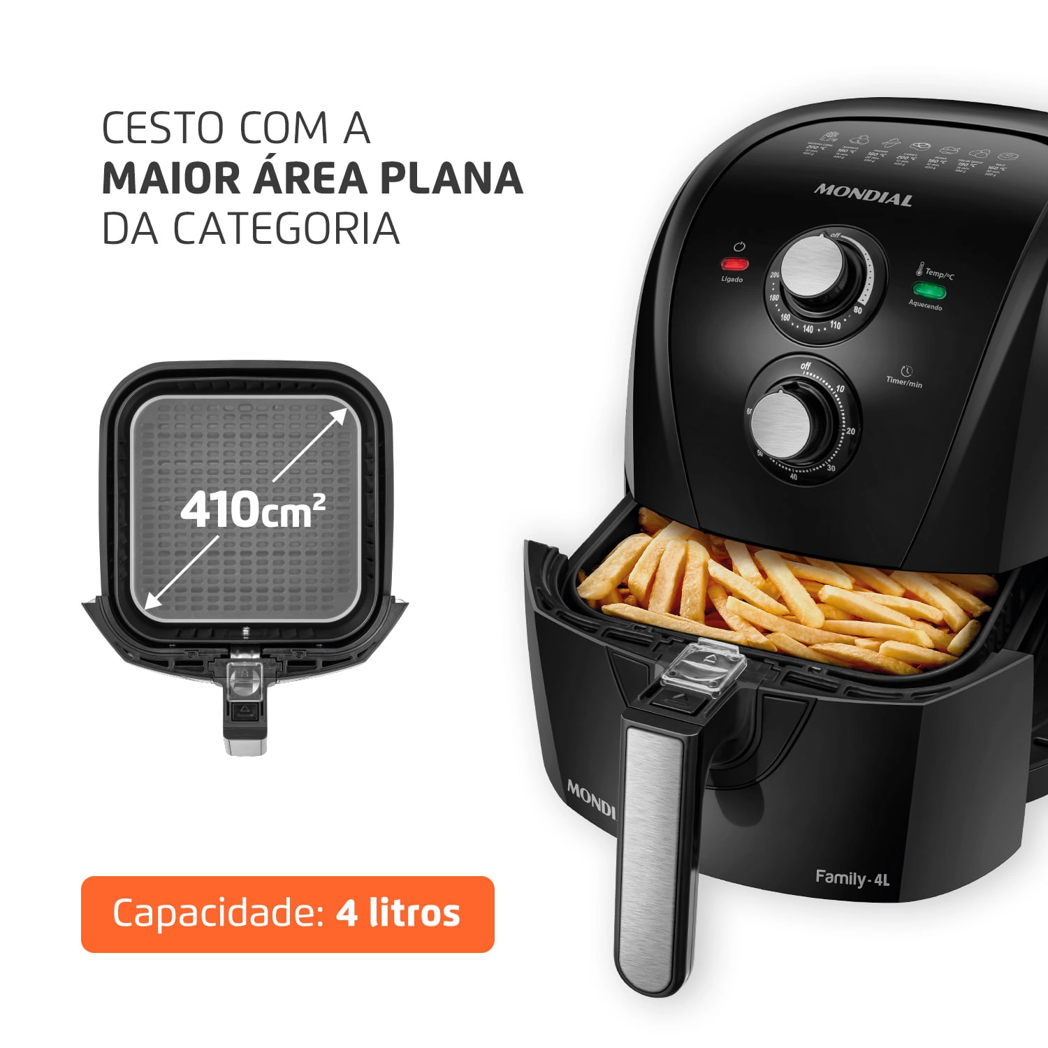 Fritadeira a Ar Mondial - AFN-40-FB AIR FRYER AFN-40-FB 220V/60HZ .