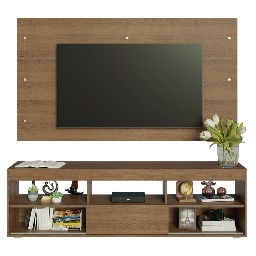 Rack com Painel para TV até 65 Polegadas Rustic Orlando Madesa Cor:Rustic