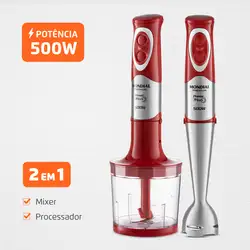 Mixer Mondial Power Premium M-10 MIXER-220V-VERMELHO/INOX