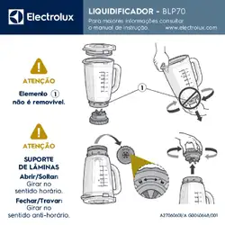 Liquidificador Electrolux 1200w preto Expert com Tecnologia TruFlow Power System (BLP70) 220V