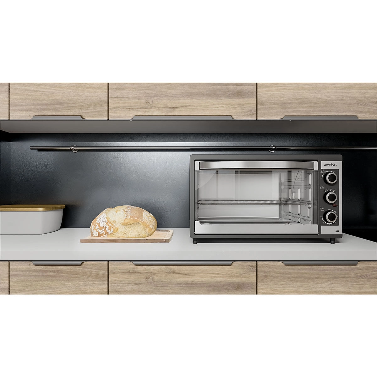 Forno Elétrico Britânia BFE55P Dupla resistência 52L 220V