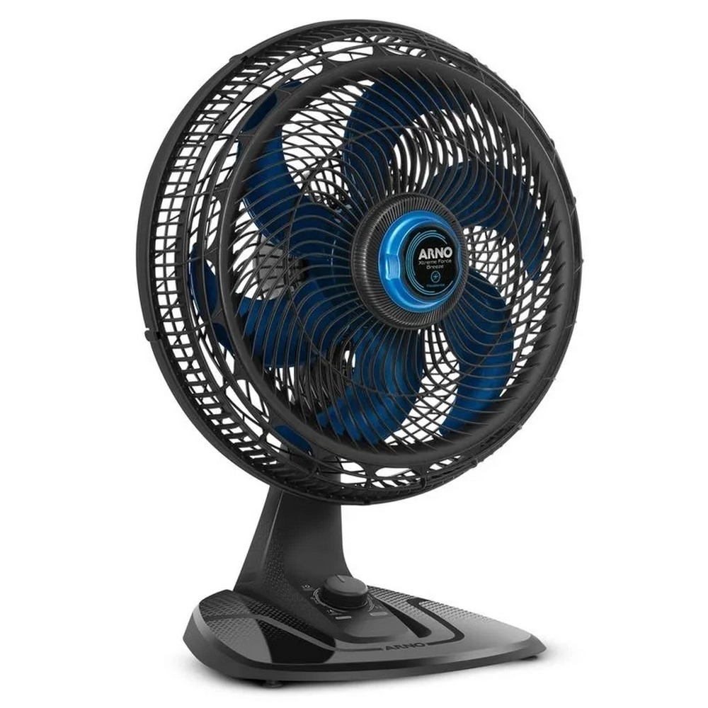 Ventilador de Mesa Arno 40CM VB55 Xtreme Force Breeze Repelente Líquido Desmontável Preto 220V