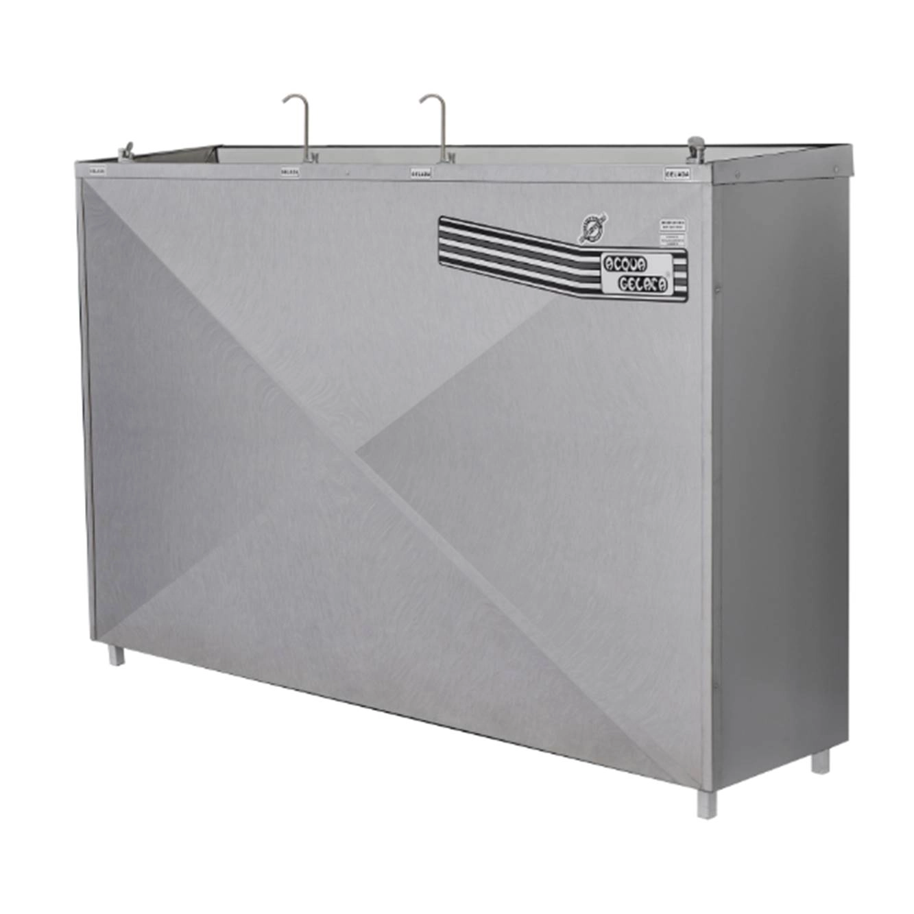 Bebedouro Industrial Acqua Gelata Inox 4 torneiras 200L 220v PAG200