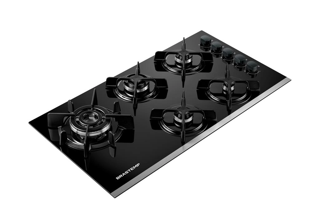 Cooktop 5 Bocas Brastemp Eclipse Collection com Quadrichama - BDD86AP BIVOLT