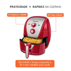 Fritadeira Sem Óleo Air Fryer 6 Litros AFN-60-RI Mondial