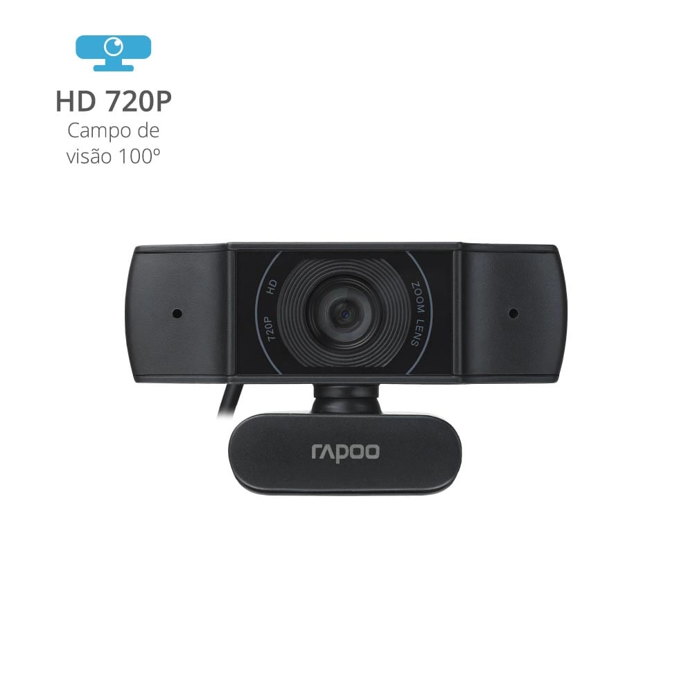 Webcam Rapoo 720p Foco Automático C200 - RA015 RA015