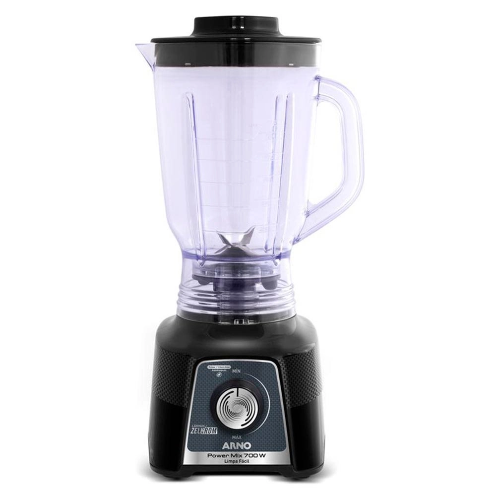 Liquidificador Arno LQ35 Power Mix Limpa Fácil LN296BB2 700W Comfort Control+Pulsar 1,4L Preto 220V