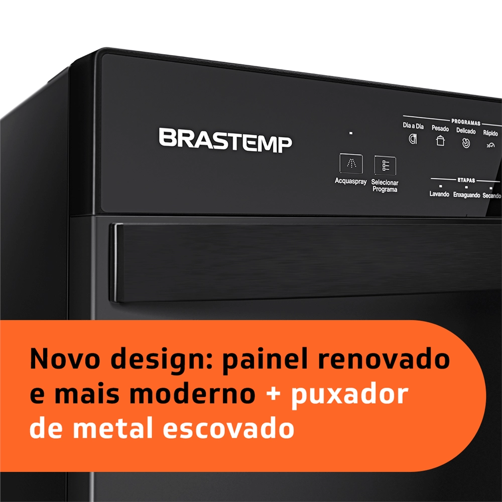 Lava Louças Brastemp 8 Serviços Preta - BLF08AE 220v